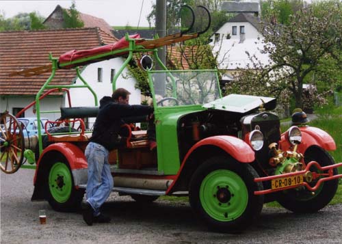 Historická stříkačka 
