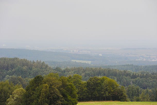 Výhled z Boiky na Pardubice