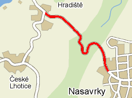 Silnice Hradiště - Nasavrky