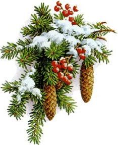 Grafika s vánočním motivem.