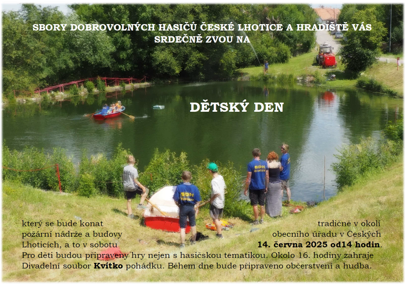 Pozvánka na dětský den.